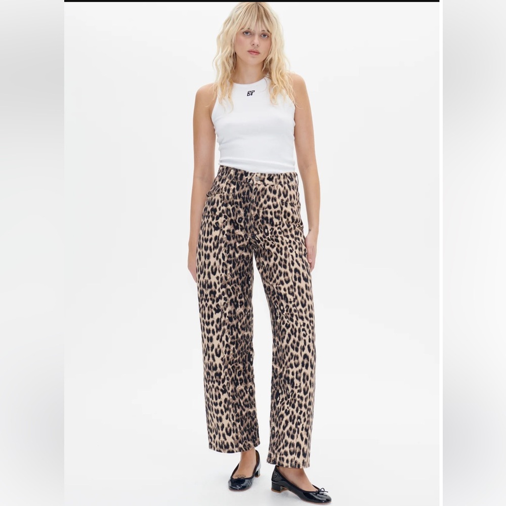 NEVER WORN LEOPARD DENIM STILL IN PACKAGE